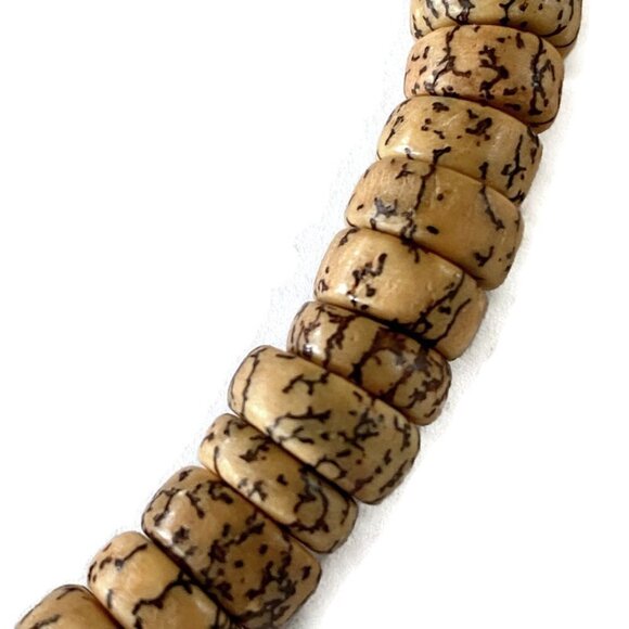 As Low As $2 Czech Green Picasso & Nut Temporary Bracelet Beads - Picture 3 of 3